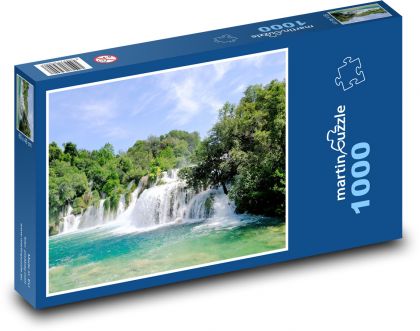 Nature - waterfall - Puzzle 1000 pieces, size 60x46 cm 