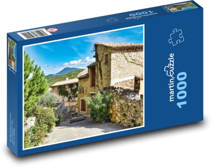 Domy miejskie - Puzzle 1000 elementów, rozmiar 60x46 cm