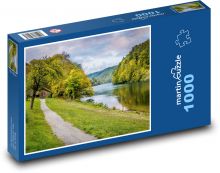 Řeka Rýn - Německo Puzzle 1000 - 60x46 cm