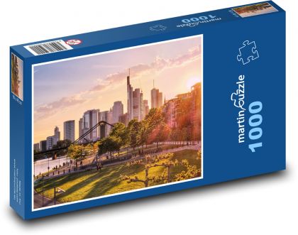 Niemcy - Frankfurt - Puzzle 1000 elementów, rozmiar 60x46 cm