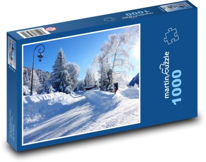 Winterlandschaft - Straße - Puzzle - 1000 Teile