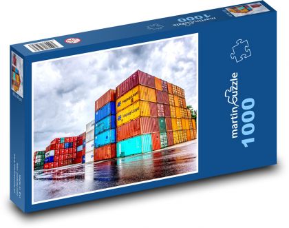 Nákladní kontejnery - puzzle 1000 dílků