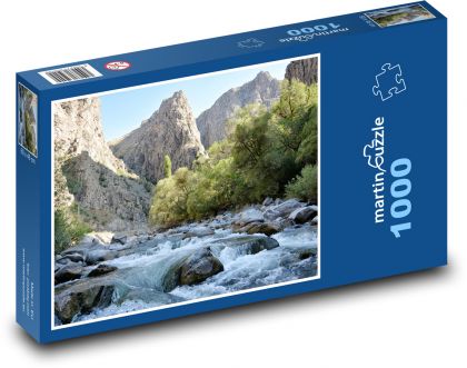 Przyroda - góry - Puzzle 1000 elementów, rozmiar 60x46 cm