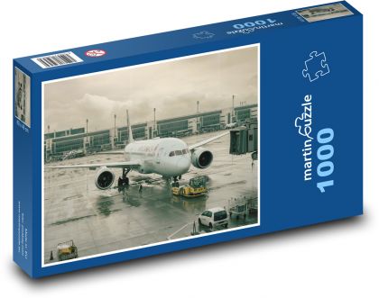 An old airplane - Puzzle 1000 pieces, size 60x46 cm 