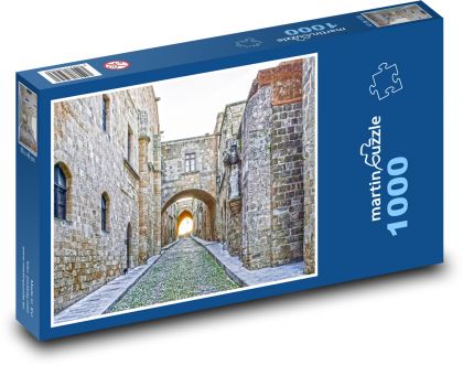 Rhodos - ulice rytířů - puzzle 1000 dílků