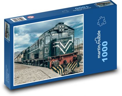 Starý vlak - Pakistan - Puzzle 1000 dielikov, rozmer 60x46 cm