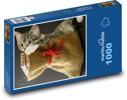 Kot domowy - pisklę - Puzzle 1000 elementów, rozmiar 60x46 cm