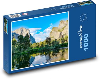 Park Narodowy Yosemite - Kalifornia - Puzzle 1000 elementów, rozmiar 60x46 cm
