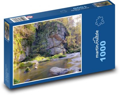 Rzeka - Rock - Puzzle 1000 elementów, rozmiar 60x46 cm