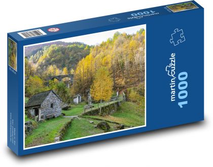 Italy - Mountain Valley - Puzzle 1000 pieces, size 60x46 cm 