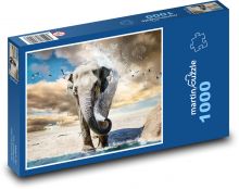 Elephant - Safari Puzzle 1000 pieces - 60 x 46 cm 