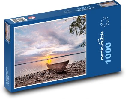Sunset - rowing boat - Puzzle 1000 pieces, size 60x46 cm 