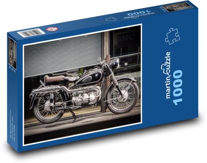 Historický motocykel - Puzzle 1000 dielikov, rozmer 60x46 cm