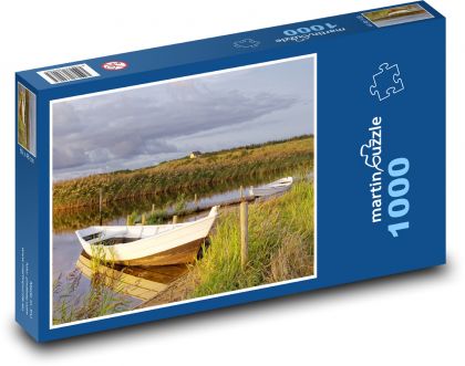 Dánsko - příroda, loď - puzzle 1000 dílků