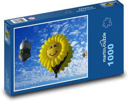 Teplovzdušný balón - Puzzle 1000 dielikov, rozmer 60x46 cm