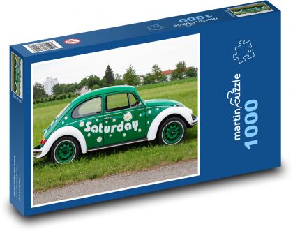 Auto - chrobák - Puzzle 1000 dielikov, rozmer 60x46 cm