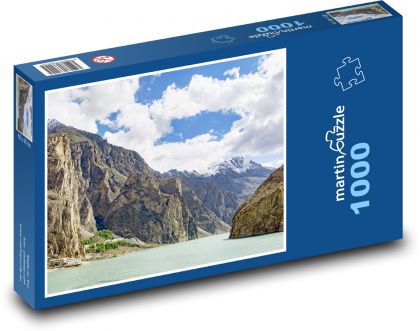 Jezioro - Pakistan - Puzzle 1000 elementów, rozmiar 60x46 cm