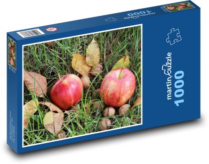 Orechy - jablká - Puzzle 1000 dielikov, rozmer 60x46 cm