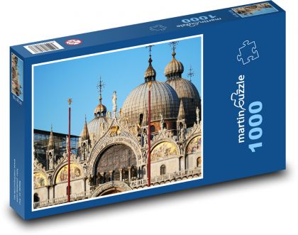 Benátky - kupole, Itálie - puzzle 1000 dílků