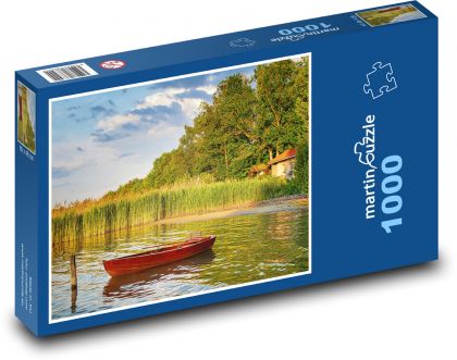 Jezero - loď - puzzle 1000 dílků