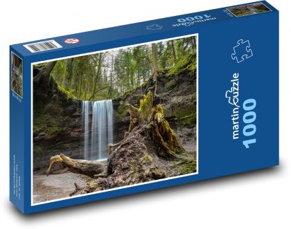 Gorge - waterfall - Puzzle 1000 pieces, size 60x46 cm 
