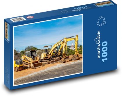 Pracovní stroje - puzzle 1000 dílků