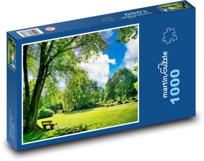 Ławka do parkowania - Puzzle 1000 elementów, rozmiar 60x46 cm
