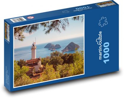 Pobrežie - maják - Puzzle 1000 dielikov, rozmer 60x46 cm