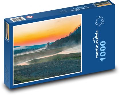 Yellowstonský Národný Park - Puzzle 1000 dielikov, rozmer 60x46 cm