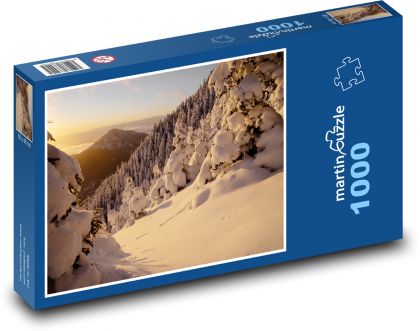 Zima - sníh - puzzle 1000 dílků