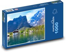 Königssee - jezero, Německo Puzzle 1000 - 60x46 cm
