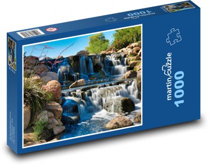 Rieka - vodopád - Puzzle 1000 dielikov, rozmer 60x46 cm