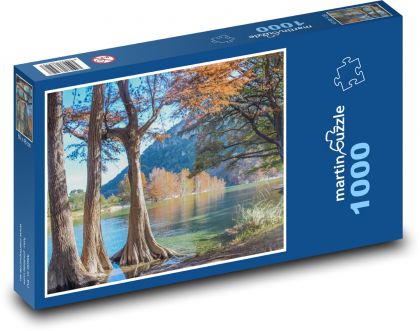 Jesenná krajina - rieka - Puzzle 1000 dielikov, rozmer 60x46 cm