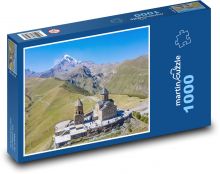 Gruzja - Kościół Świętej Trójcy Puzzle 1000 elementów - 60x46 cm