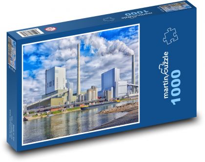 Priemysel - továreň - Puzzle 1000 dielikov, rozmer 60x46 cm