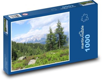 Horská krajina - Puzzle 1000 dielikov, rozmer 60x46 cm