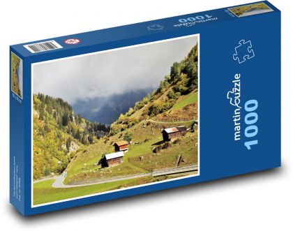 Szwajcaria - Alpy - Puzzle 1000 elementów, rozmiar 60x46 cm