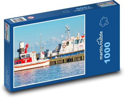 Łodzie ratunkowe - Puzzle 1000 elementów, rozmiar 60x46 cm