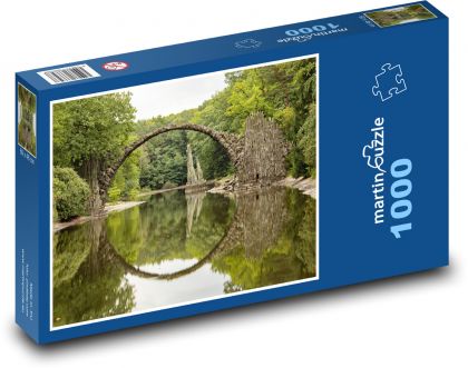 Rakozbrücke jezero - puzzle 1000 dílků