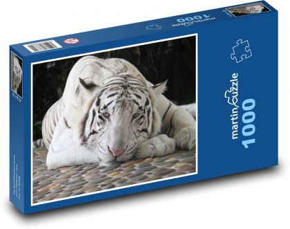 Der White Tiger. - Puzzle - 1000 Teile