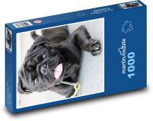 Black Pug - Dog Puzzle 1000 pieces - 60 x 46 cm 