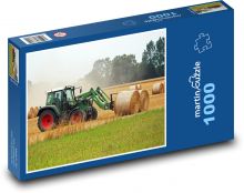 Traktor - balíky sena Puzzle 1000 - 60x46 cm