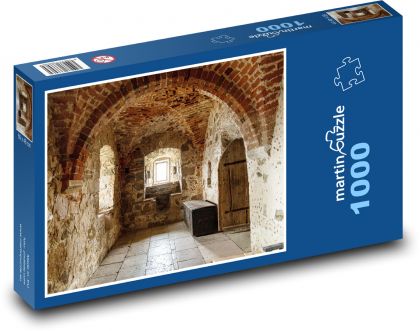 Rytířský sál - hrad  - Puzzle 1000 dílků, rozměr 60x46 cm