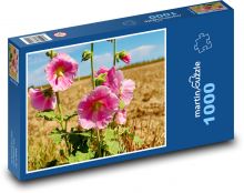 Topoľ - ružový kvet Puzzle 1000 dielikov - 60 x 46 cm