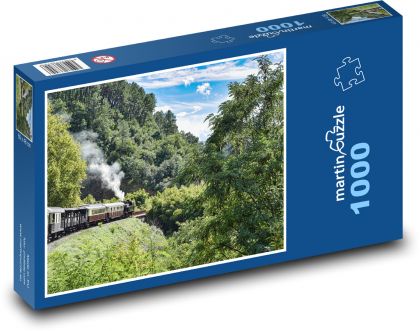 Steam Train - Puzzle 1000 pieces, size 60x46 cm 