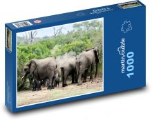 Tiere - Elefanten Puzzle 1000 Teile - 60 x 46 cm