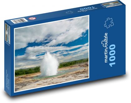 Island - gejzír - Puzzle 1000 dielikov, rozmer 60x46 cm