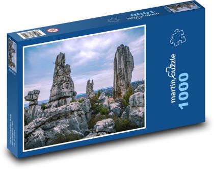 Čína - Kamenný les - Puzzle 1000 dielikov, rozmer 60x46 cm