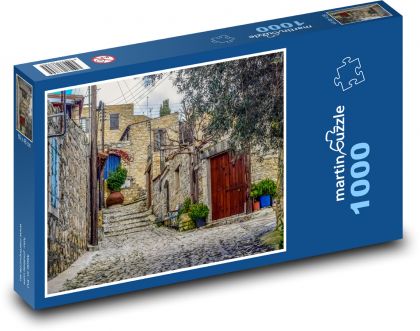 Ulice - kamenné domy - puzzle 1000 dílků