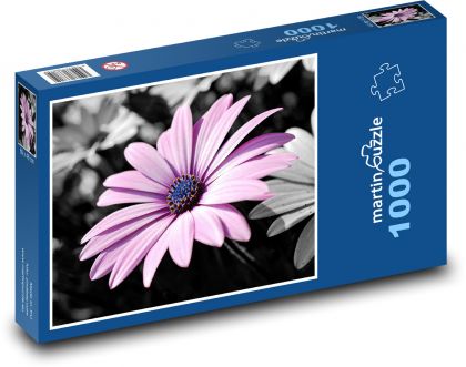 Rosa Blume - Puzzle - 1000 Teile